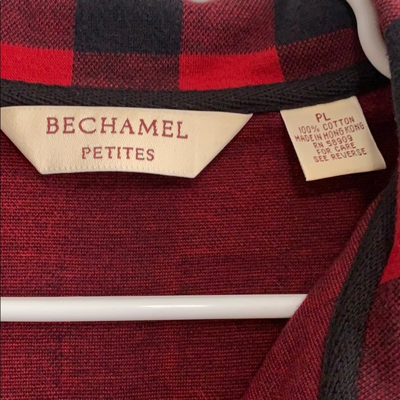 Bechamel Petites Red/Black Plaid Button-Up Jacket - Picture 2 of 2